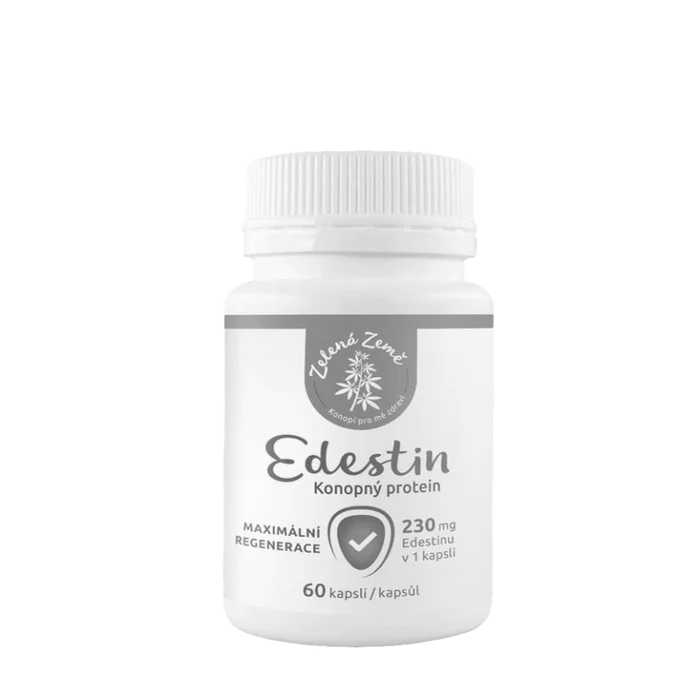 Zelená Země EDESTIN konopný protein 60 kapslí